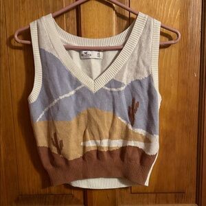 Hollister Knit Tank with Desert Landscape